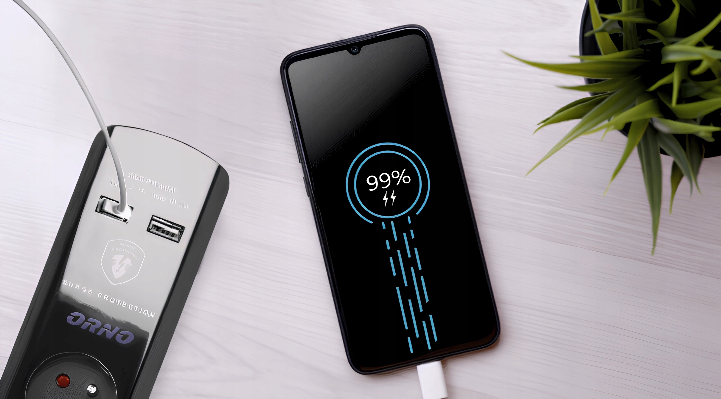 PRZEDŁUŻACZ LISTWA CZARNA ZASILAJĄCA 8 GNIAZD 2xUSB 3m ORNO OR-AE-13244/B Kod producenta OR-AE-13244/B/3M