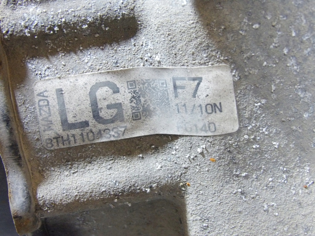MAZDA 2 1.3B gearbox, manual LG F7 BTH1104337