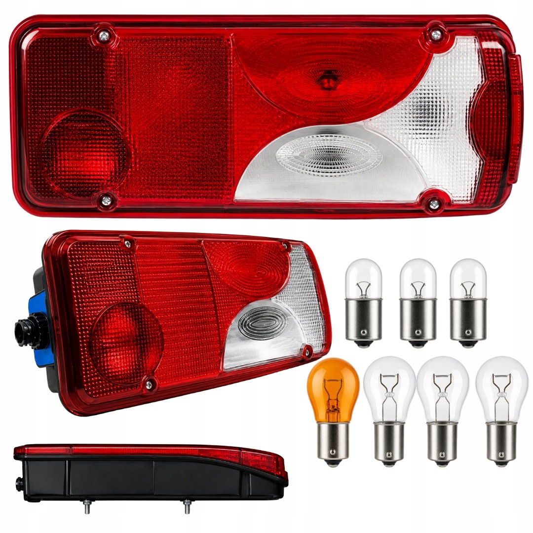 Kombinovaná zadní lampa Scania 4 R S, pravá, sada žárovek 24V, bílé stínidlo