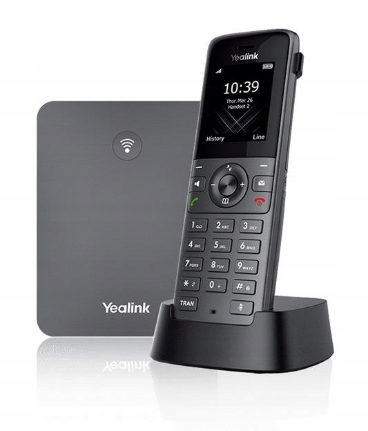 Yealink W73P, Ip Dect báza rúčka, PoE, 1,8" bar.disp., až 10 rúčok