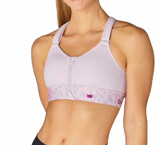 Biustonosz Sportowy Shefit Lawendowy Fiolet Regulowany Fitness Siłownia R.l