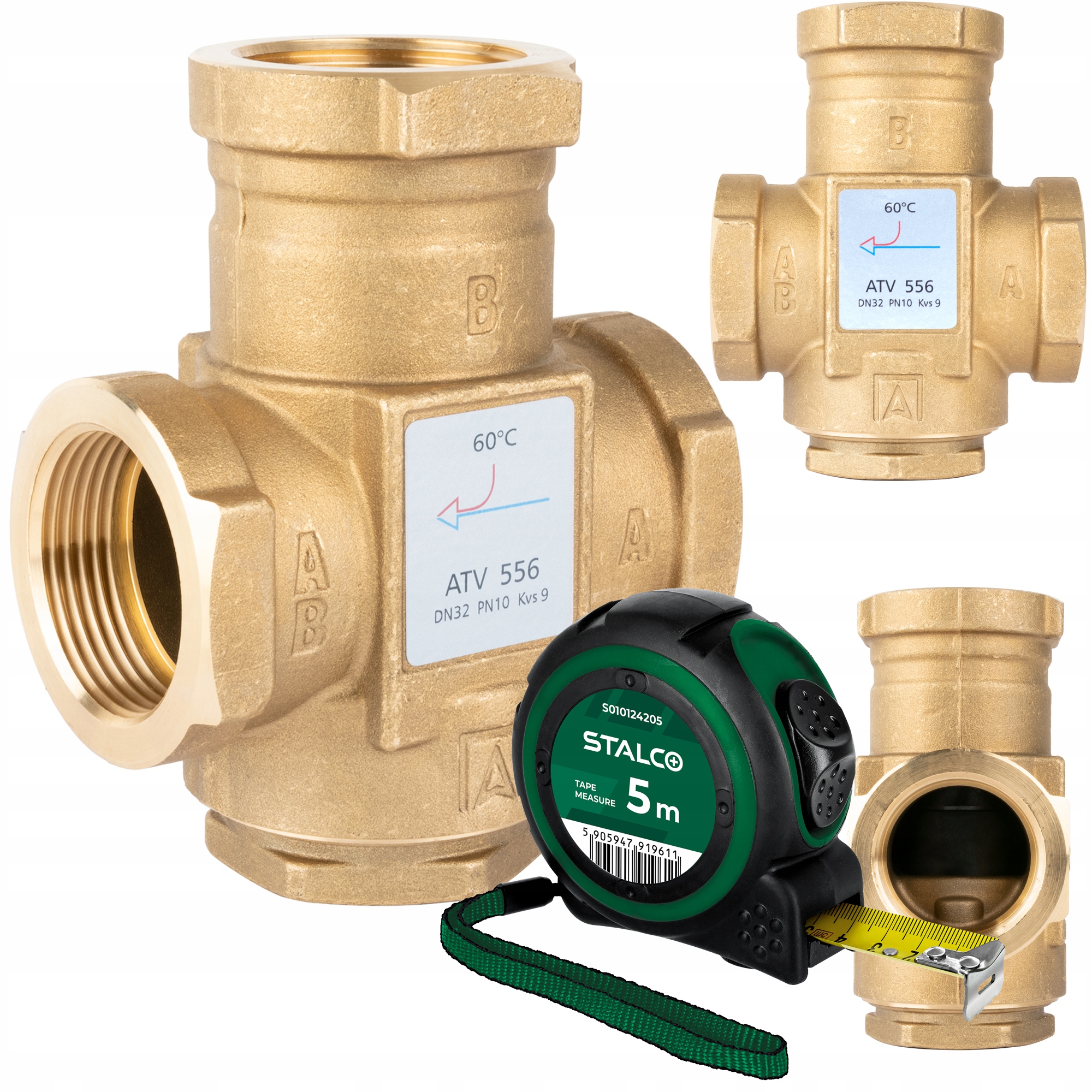 Teplotný Ventil Na Ochranu Návratu Kotla Atv 556 DN32 5/4" Cal 9 m³/h 60 °C