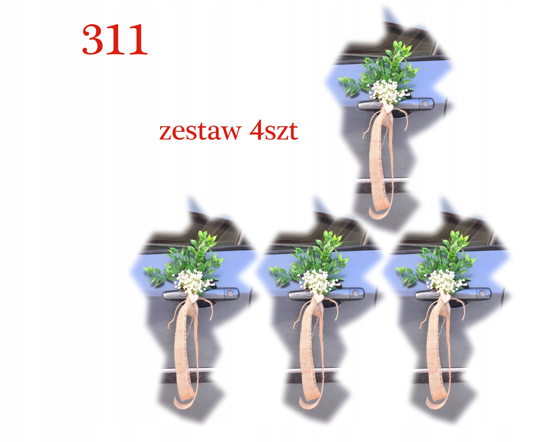 Rustykalna KOKARDA na klamki samochodu 311 Marka inny