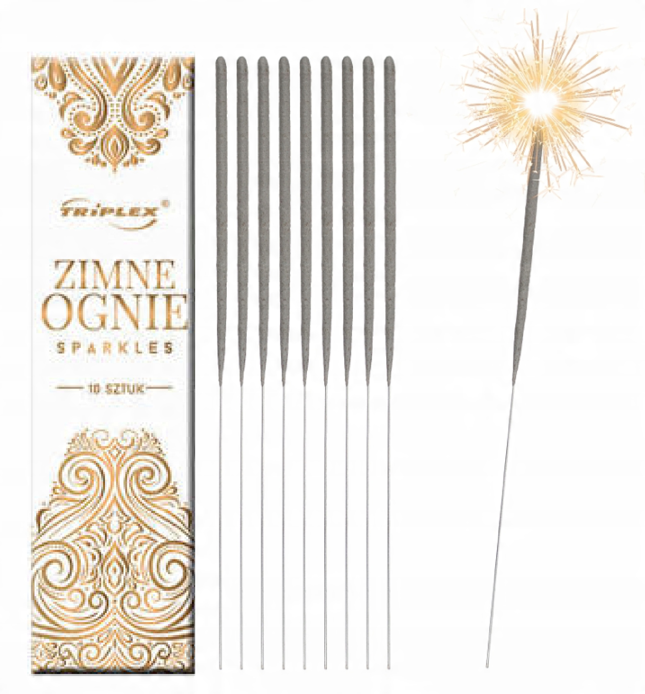 

Zimne Ognie 17cm Na Wesele Ślub Urodziny 10 szt.