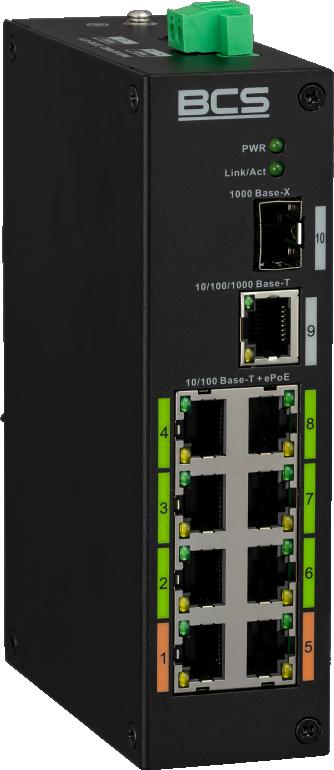 PoE Switch Bcs Line BCS-L-SP08E01G-1SFP(2)