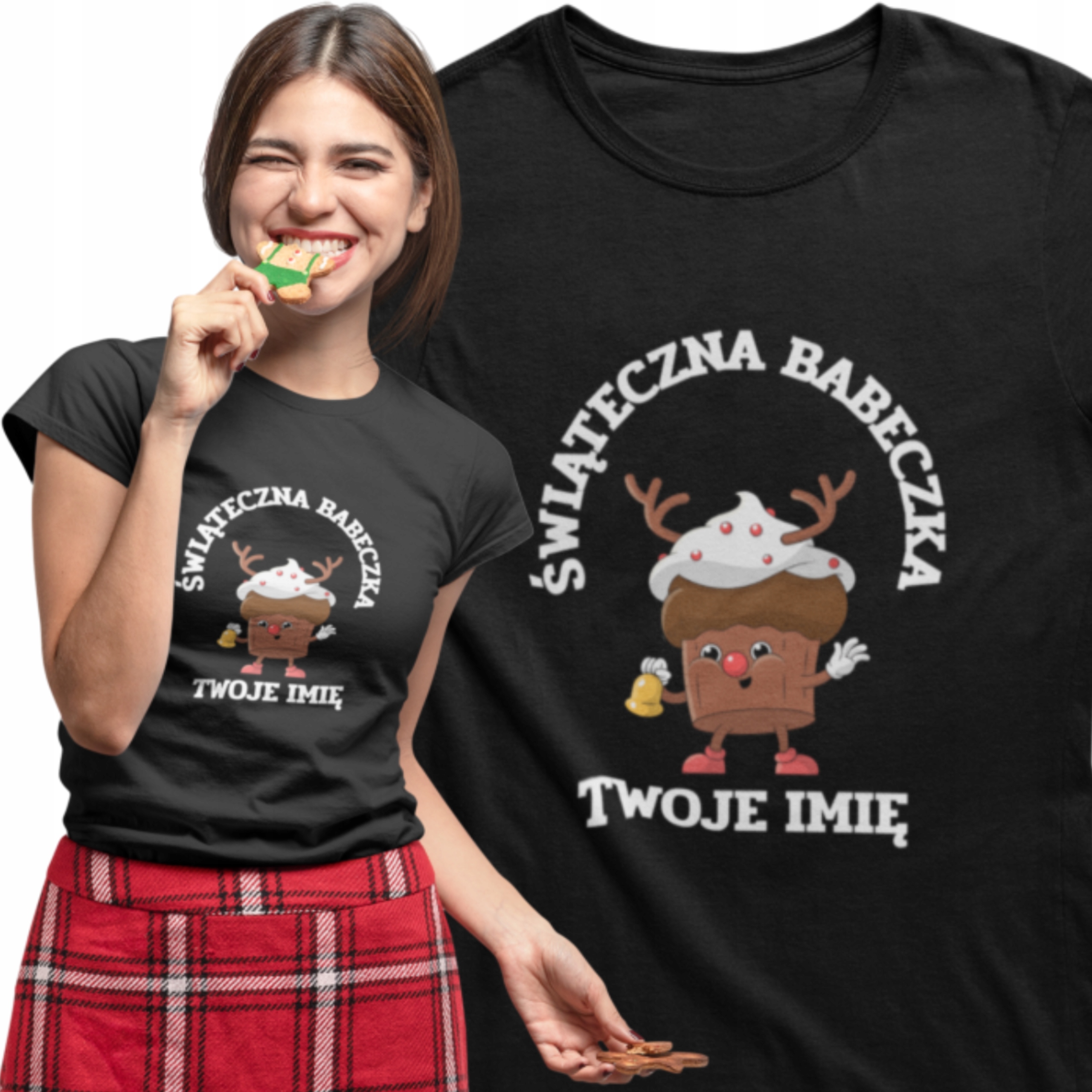 

Koszulka Na Gwiazdka Babeczka +imię Tshirt
