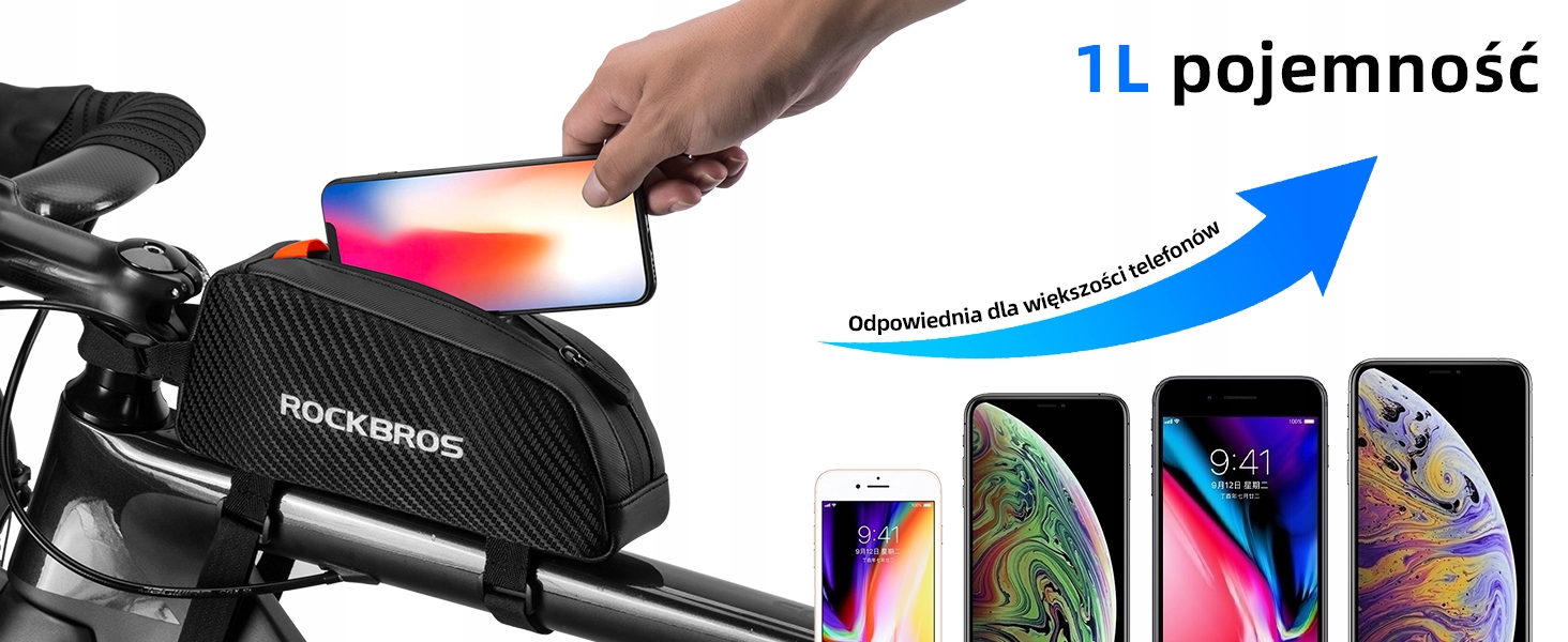 ROCKBROS torba na ramę 1L do rowerów szosowych Rodzaj uniwersalna