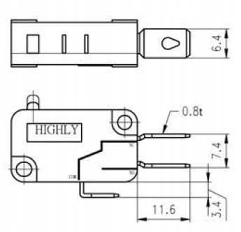 Mikroprzełącznik VS15N05-1C - 15A; Highly Marka inna