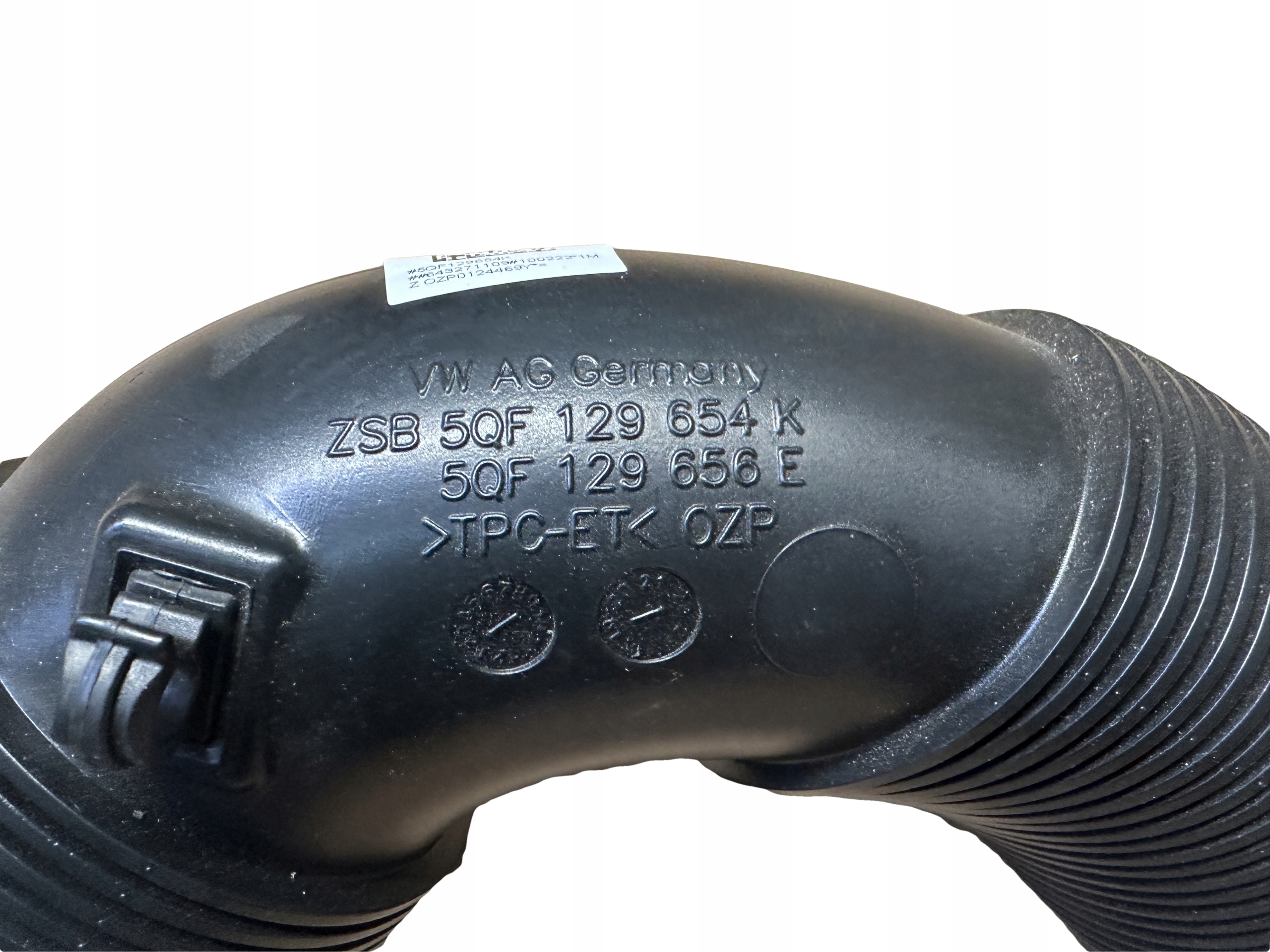AUDI Q3 VW TIGUAN rohr filter luft 5QF129654K