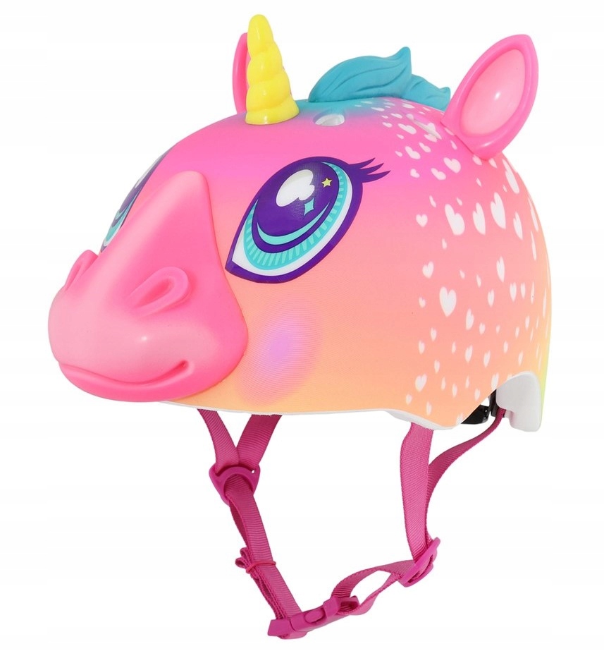 Dětská cyklistická přilba pro juniory Raskullz Rainbow Corn jednorožec 5+