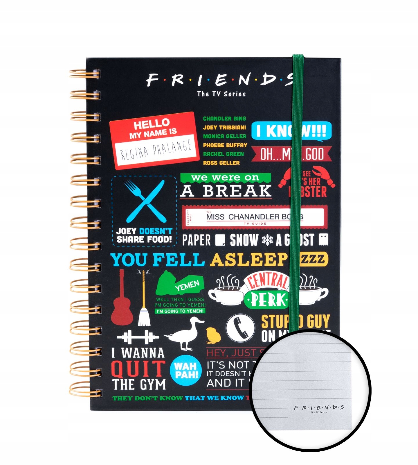 Notes A5 z serialu Przyjaciele Friends linie 80k
