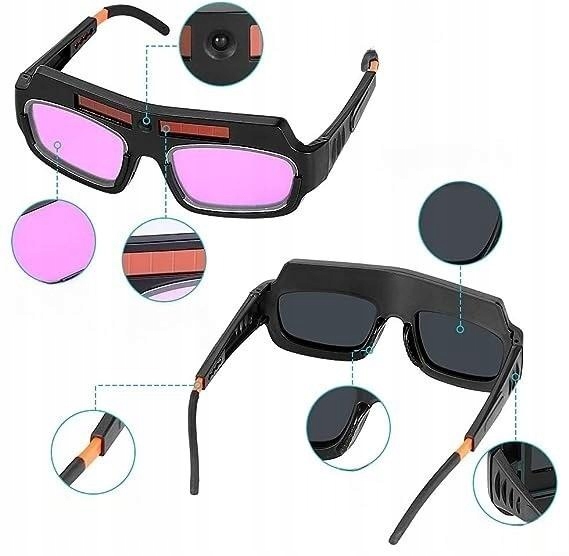 GOGLE OKULARY SPAWALNICZE OCHRONNE DO SPAWANIA SAMOŚCIEMNIAJĄCE + 10 FILTR Marka Schwartzmann