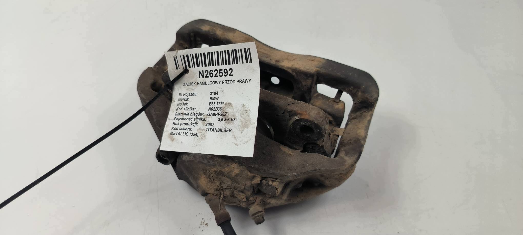 caliper brake front right BMW E65 735I