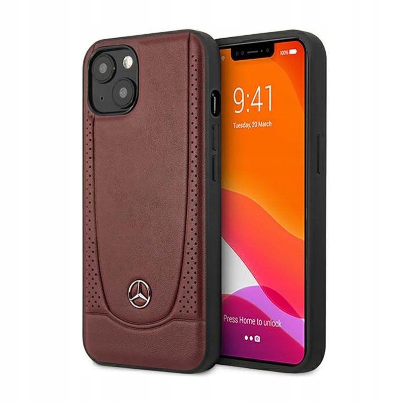 Mercedes Leather Urban Line – Pouzdro pro iPhone 14 Plus (červené)