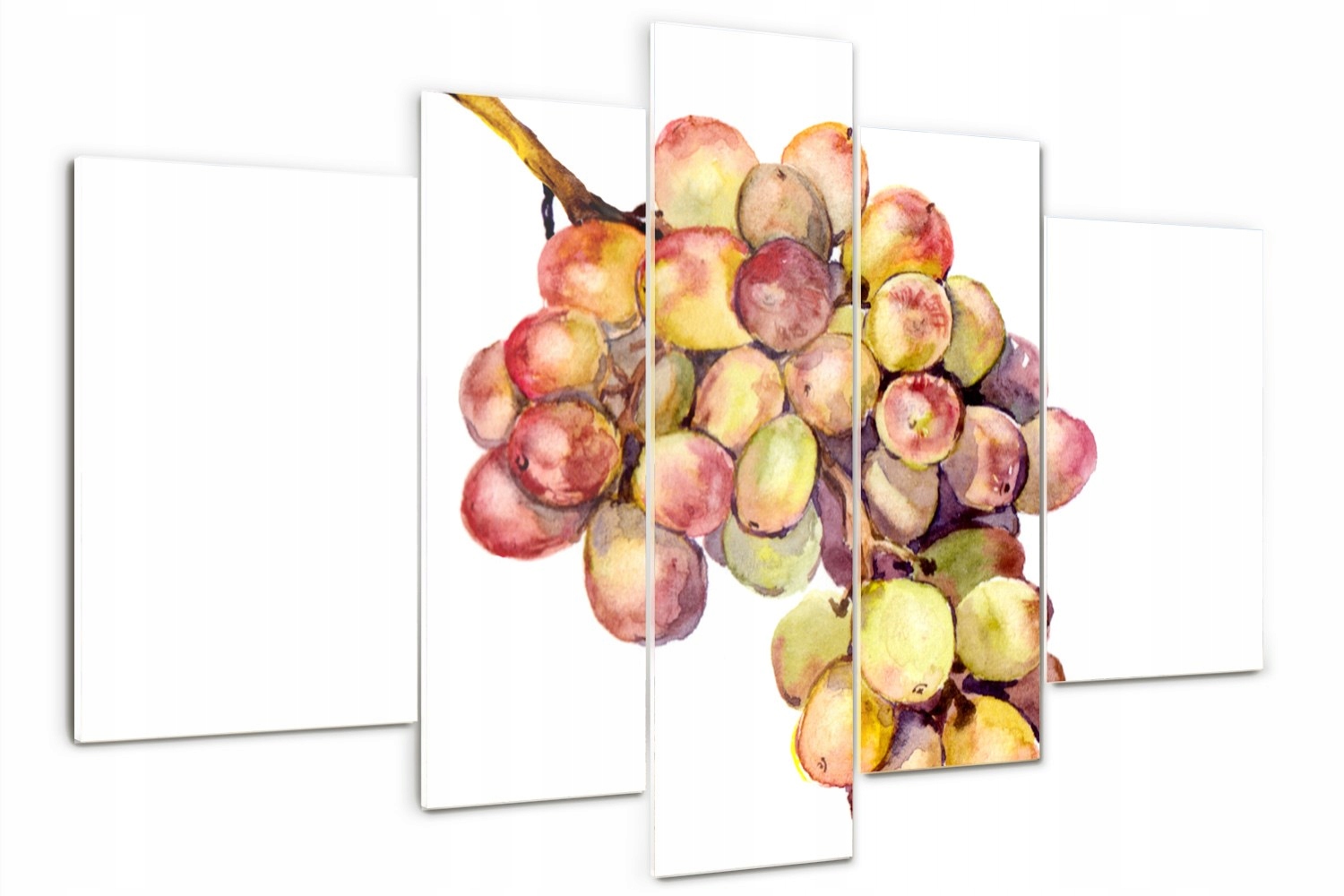 Skleněný nástěnný triptych Kist hroznů