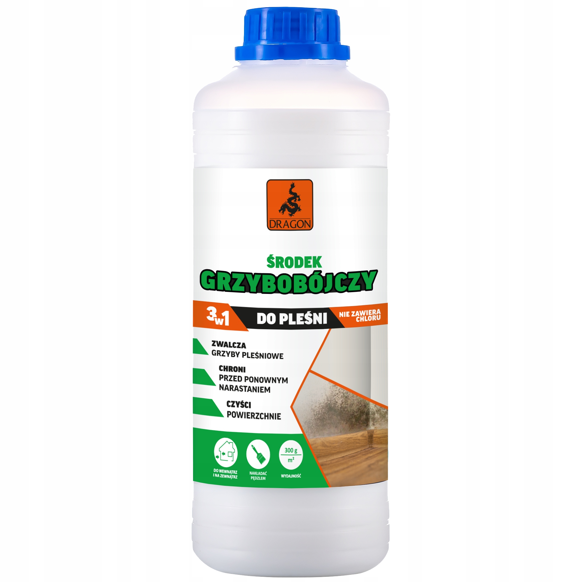 Środek grzybobójczy DO USUWANIA PLEŚNI 1L DRAGON