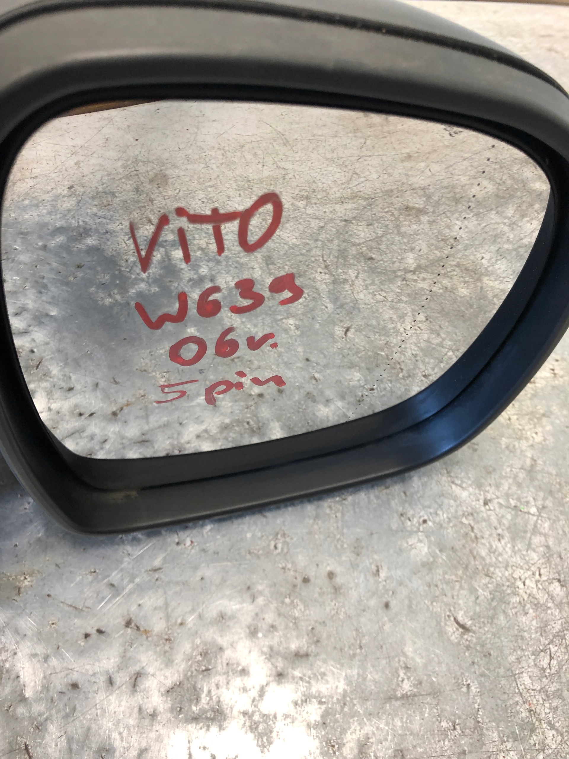 mirror right 5 PIN MERCEDES VITO W639