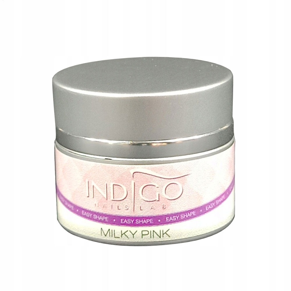 Indigo żel przedłużanie easy shape Milky Pink 15ml Stan opakowania oryginalne