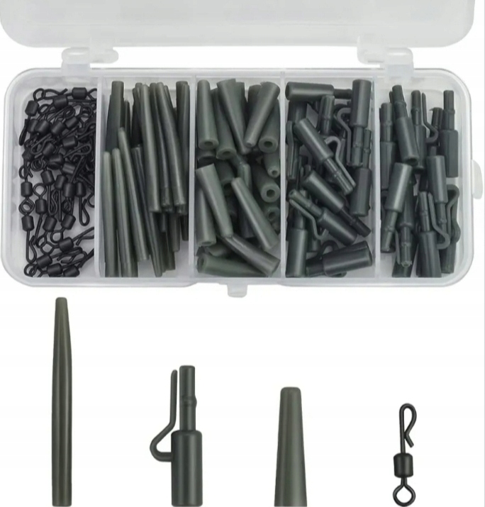 Zestaw Bezpieczny Klips karpiowy 30 kompletów Lead Clips Kit 120 sztuk
