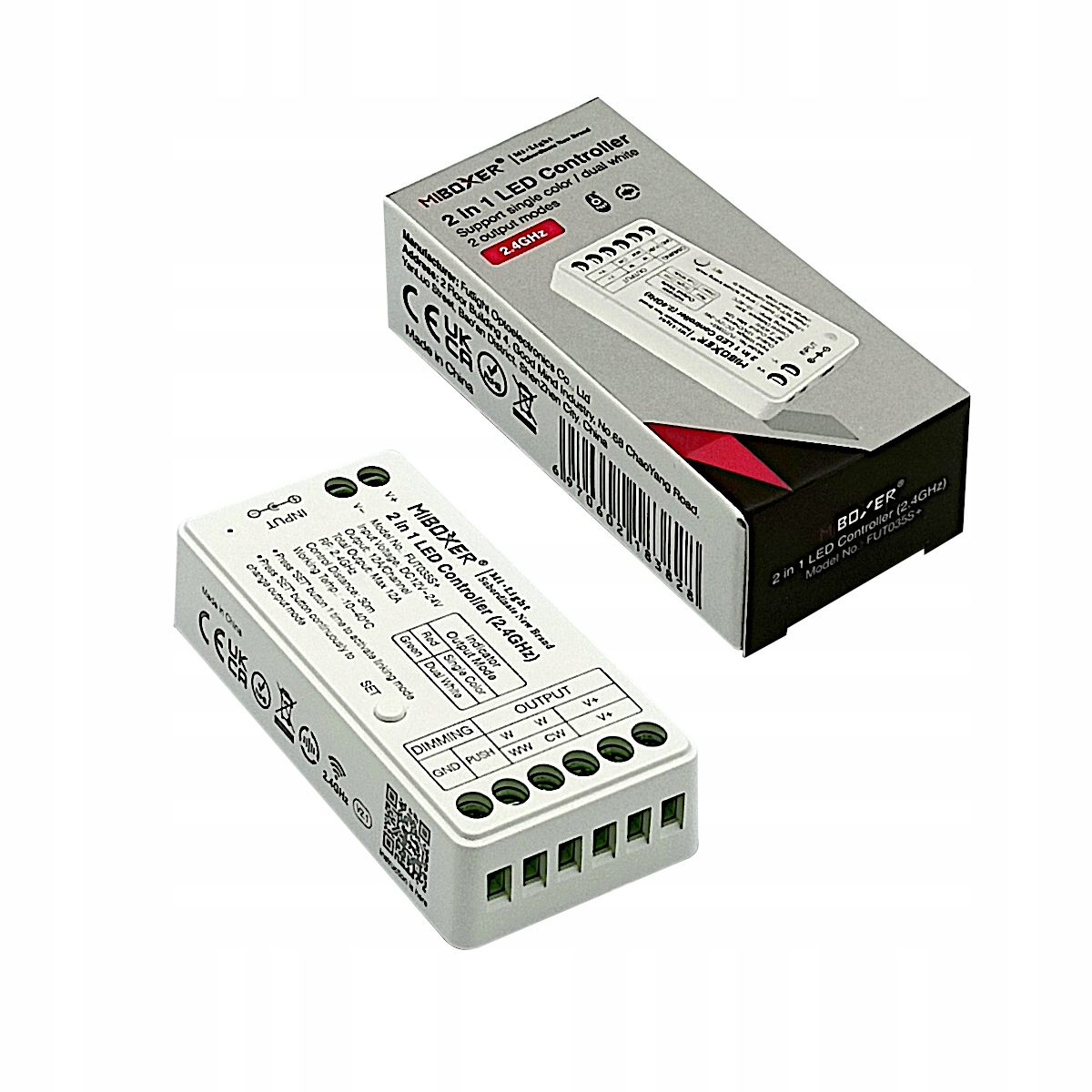 MILIGHT STEROWNIK 2IN1 FUT035s+ TAŚMA LED MONO LUB CCT EAN (GTIN) 6970602183828