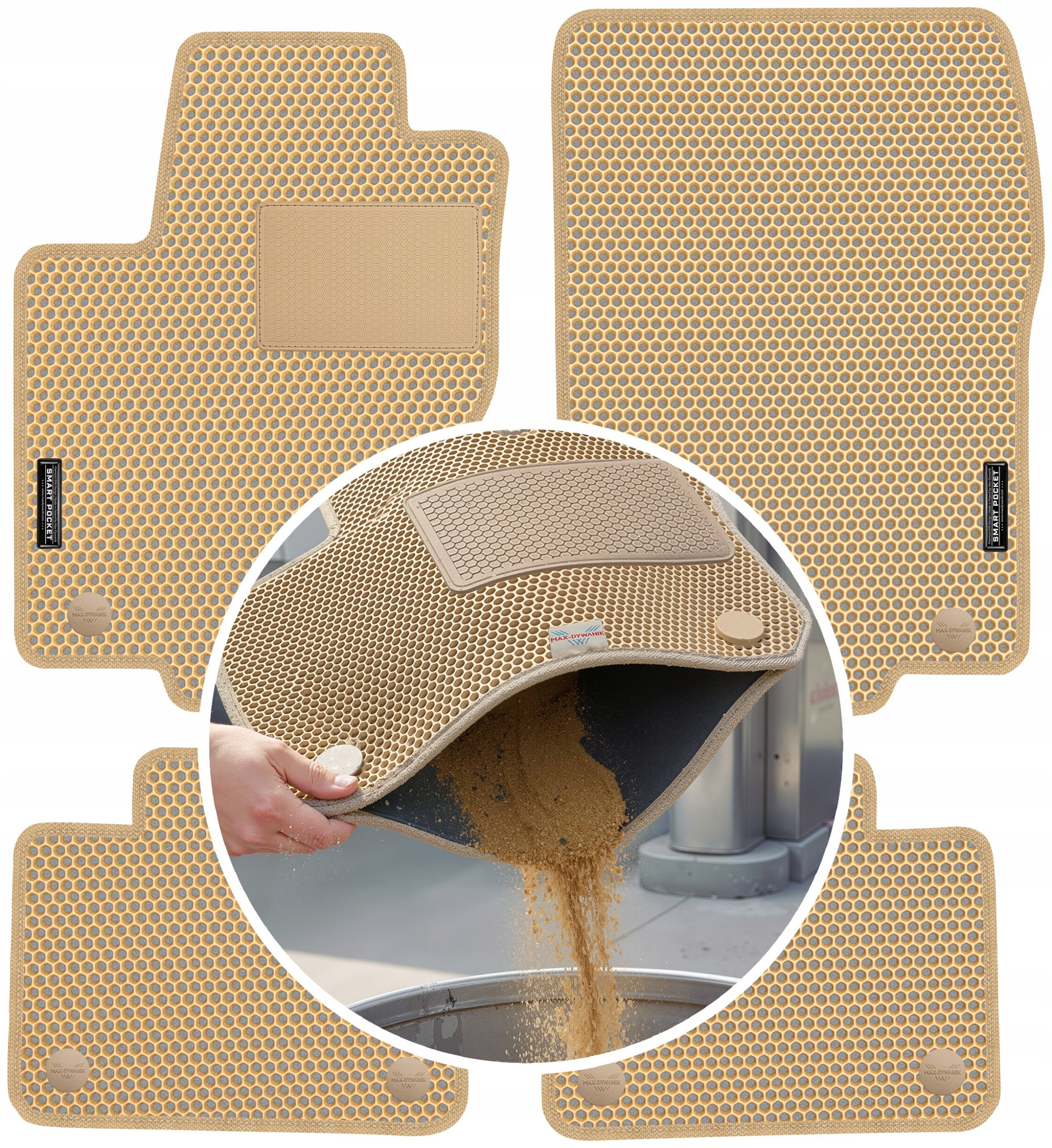 Mercedes ML W166 2011-2015 Koberce Eva Smart Pocket