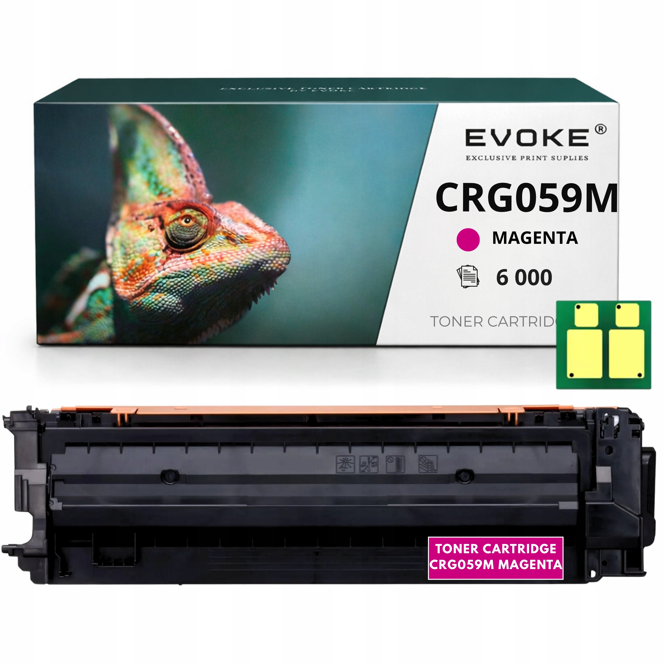 Toner pro Canon CRG-059M 3621C001 CRG059 magenta 6000 stran LBP852Cx Čip