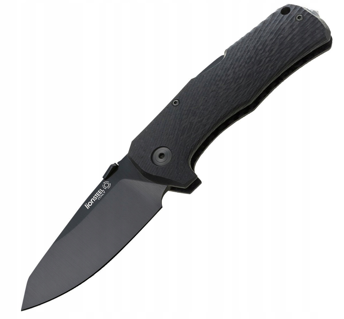 Nůž LionSteel TM1 Carbon Fiber, Black Sleipner od firmy Molletta