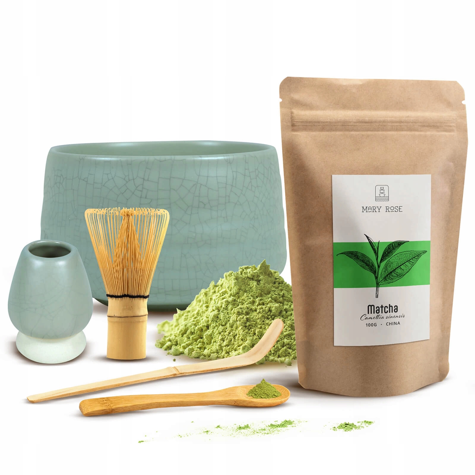 Startovací Sada pro vaření Matchy Akcesoria Matcha Denní 100g