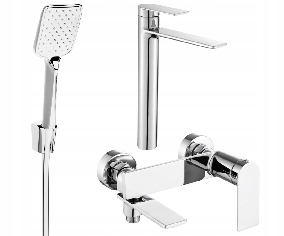 Mexen Zero R62 Chromová Vanová Sada s Umyvadlovou Baterií