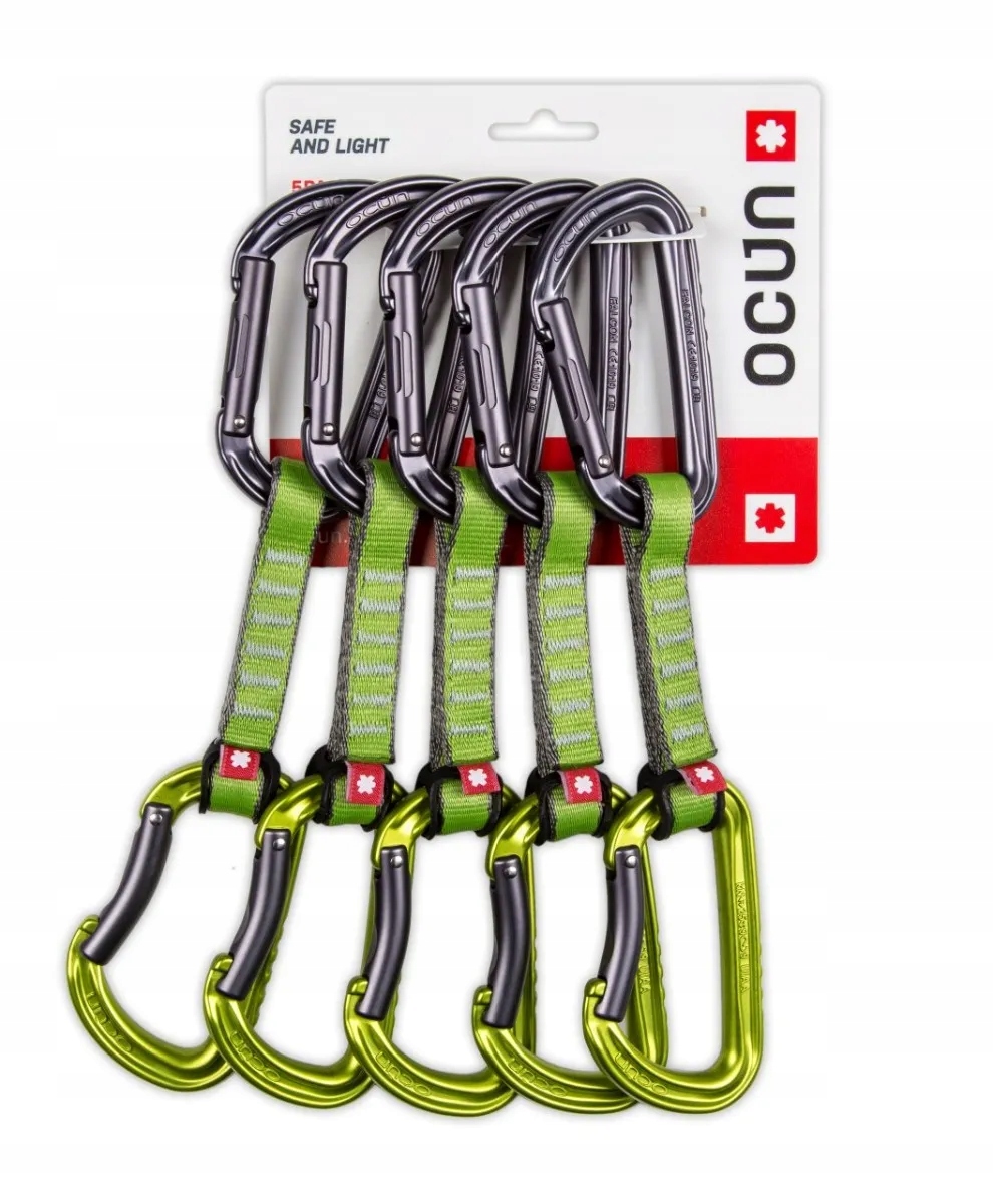 Sada kávovarů Ocun Falcon Pad 10 cm 16 mm 5-balení zelená