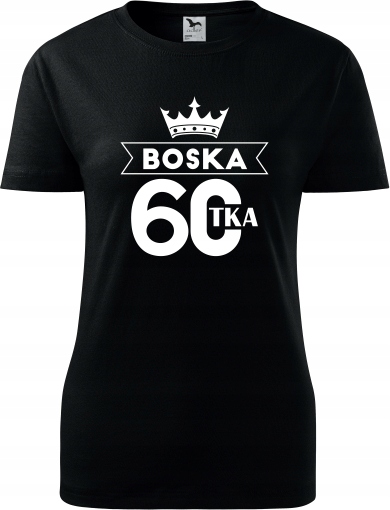 

Prezent Urodziny 60 Koszulki T-shirt Dla Niej 24 H