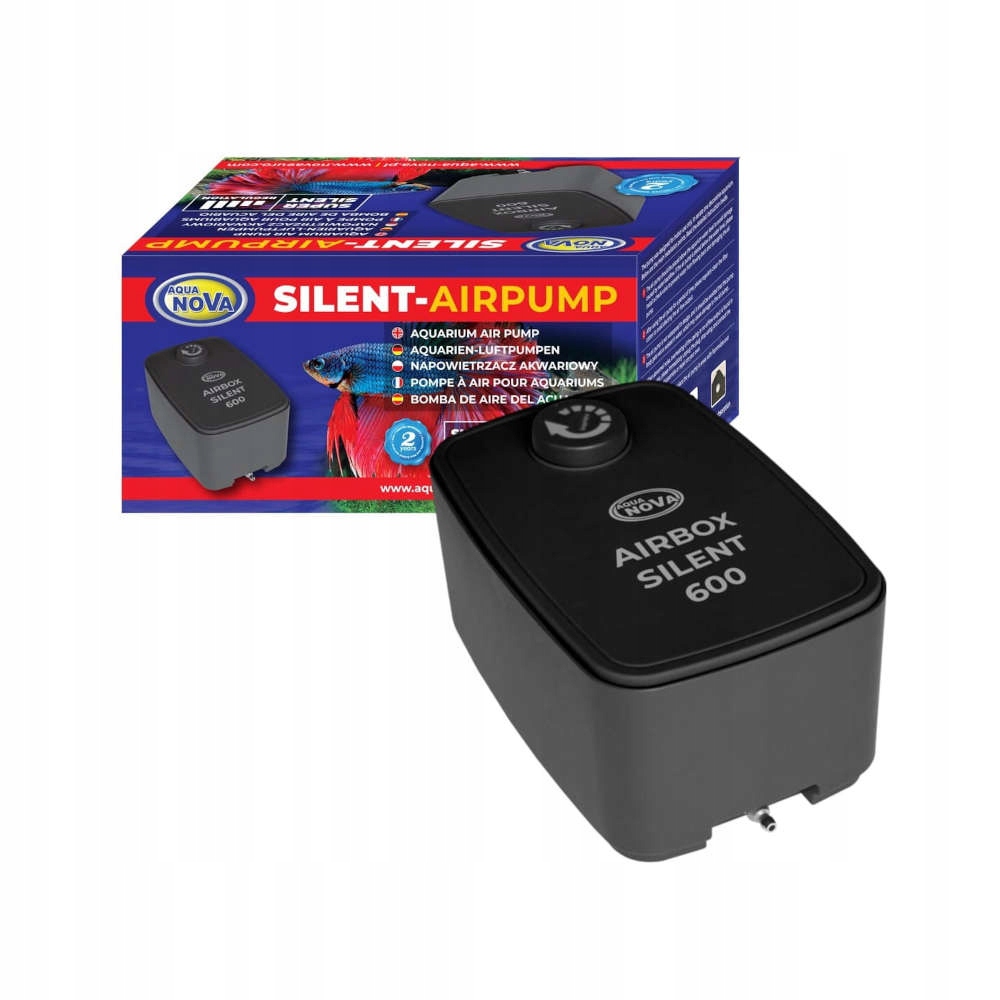 AIRBOX-SILENT-600 Duży napowietrzacz akwariowy 8W (600L/H)