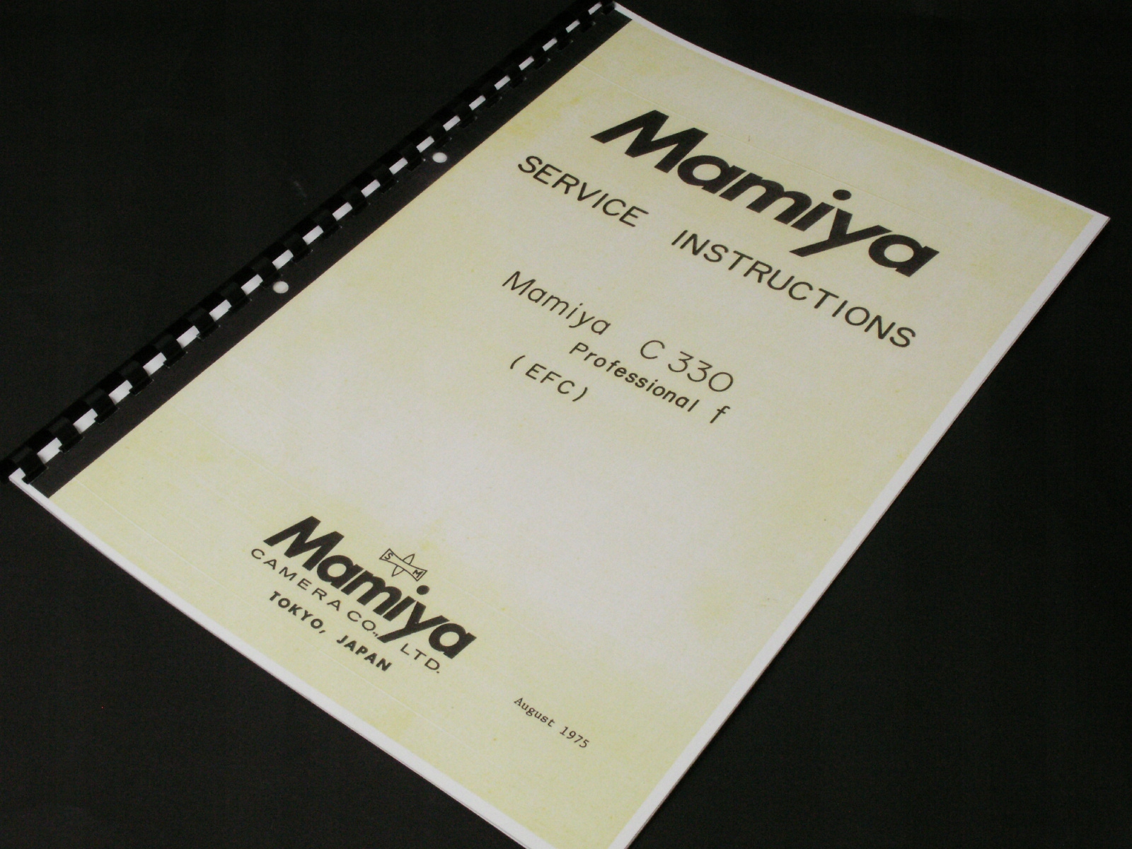 SERWISÓWKA Mamiya C330F Service Instruction UNIKAT