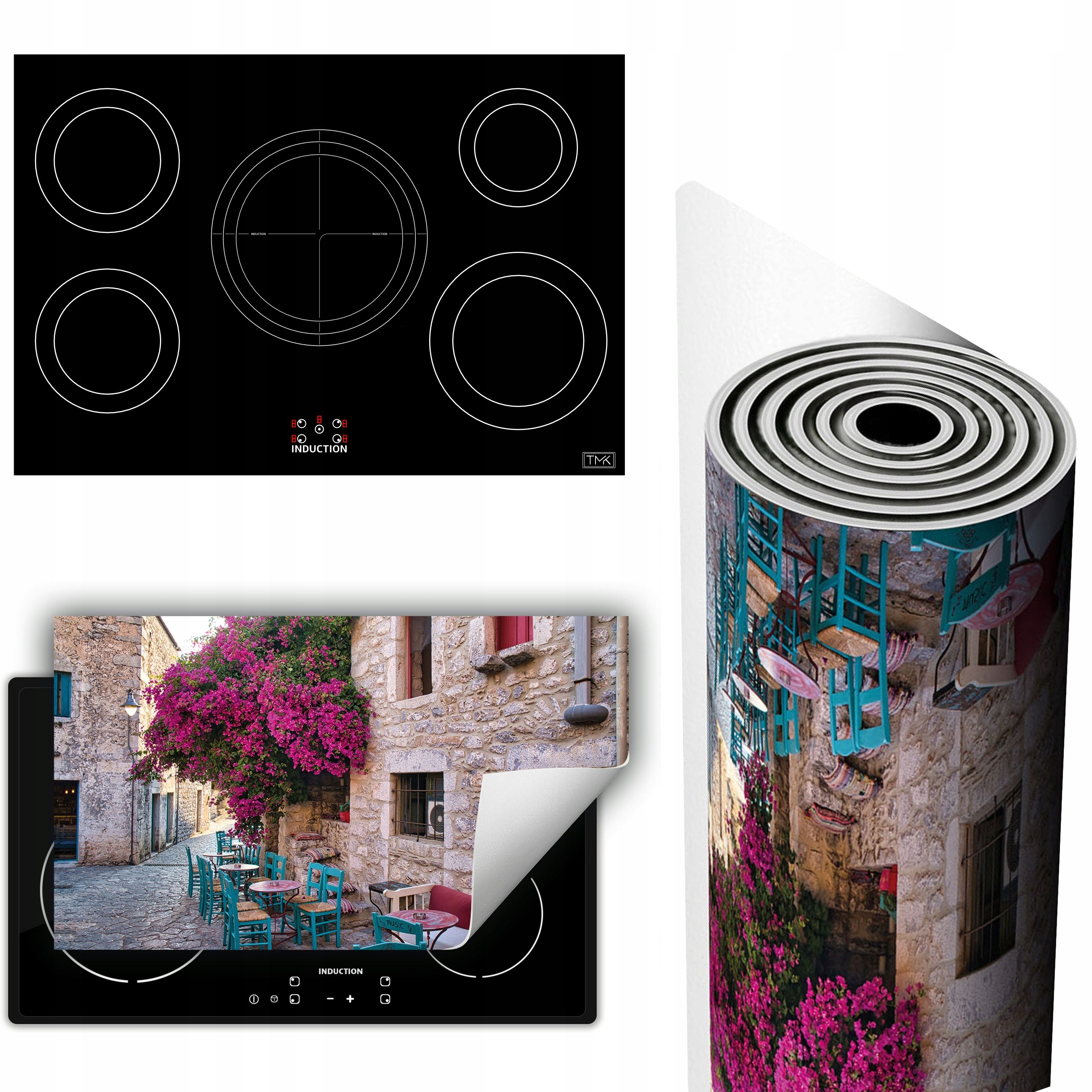 Vinylová Podložka Ochrana Kuchyňské Desky 90x52 město