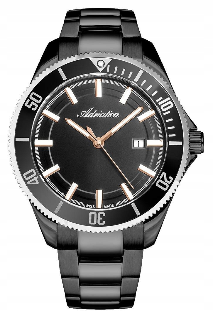 Nové Originální Pánské Hodinky Adriatica A1139.S1R6Q černé