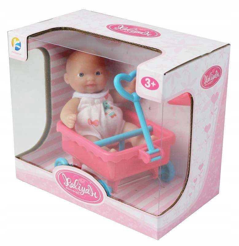 

Mini Laleczka bobasek 12,5cm + wózek