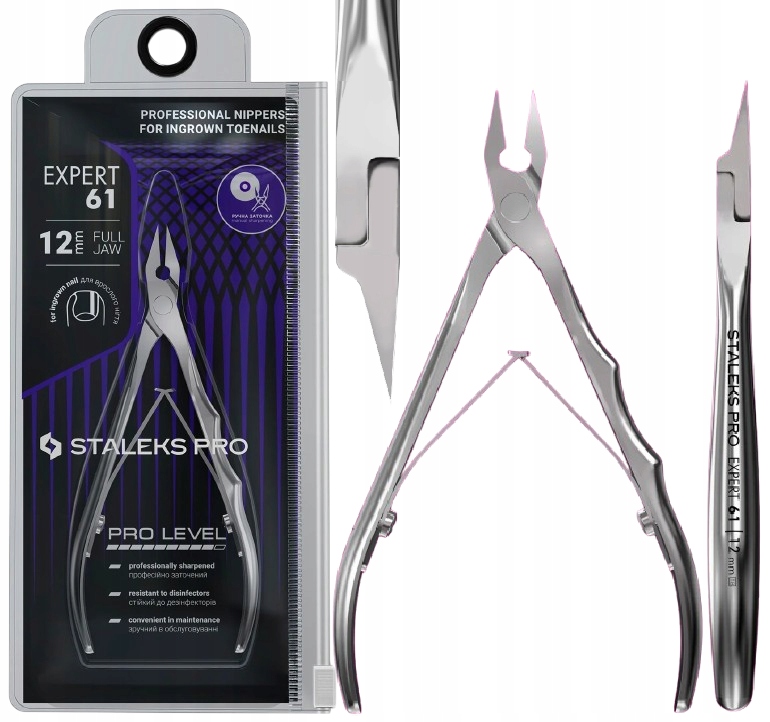 Profesionální kleště na zarůstající nehty Expert 61 12 mm Staleks