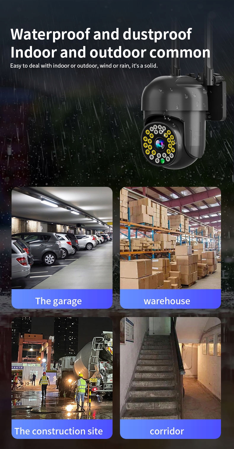 KAMERA OBROTOWA ZEWNĘTRZNA IP WIFI FULL HD TUYA Procesor sygnałowy DSP Progressive Scan CMOS
