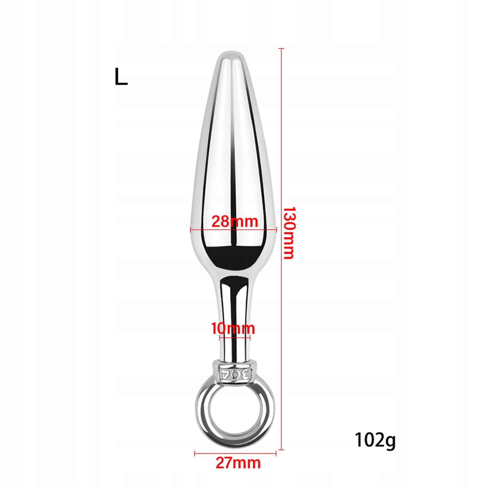 GERRIT Analplug Zestaw Stalowy S M L XL Dildo Prostata Stymulator SM — miniatura 5