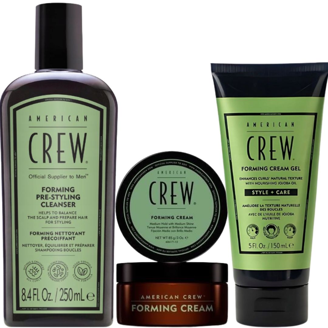American Crew szampon Pre-styling Forming 250ml+Forming Cream 50g+Żel 150ml