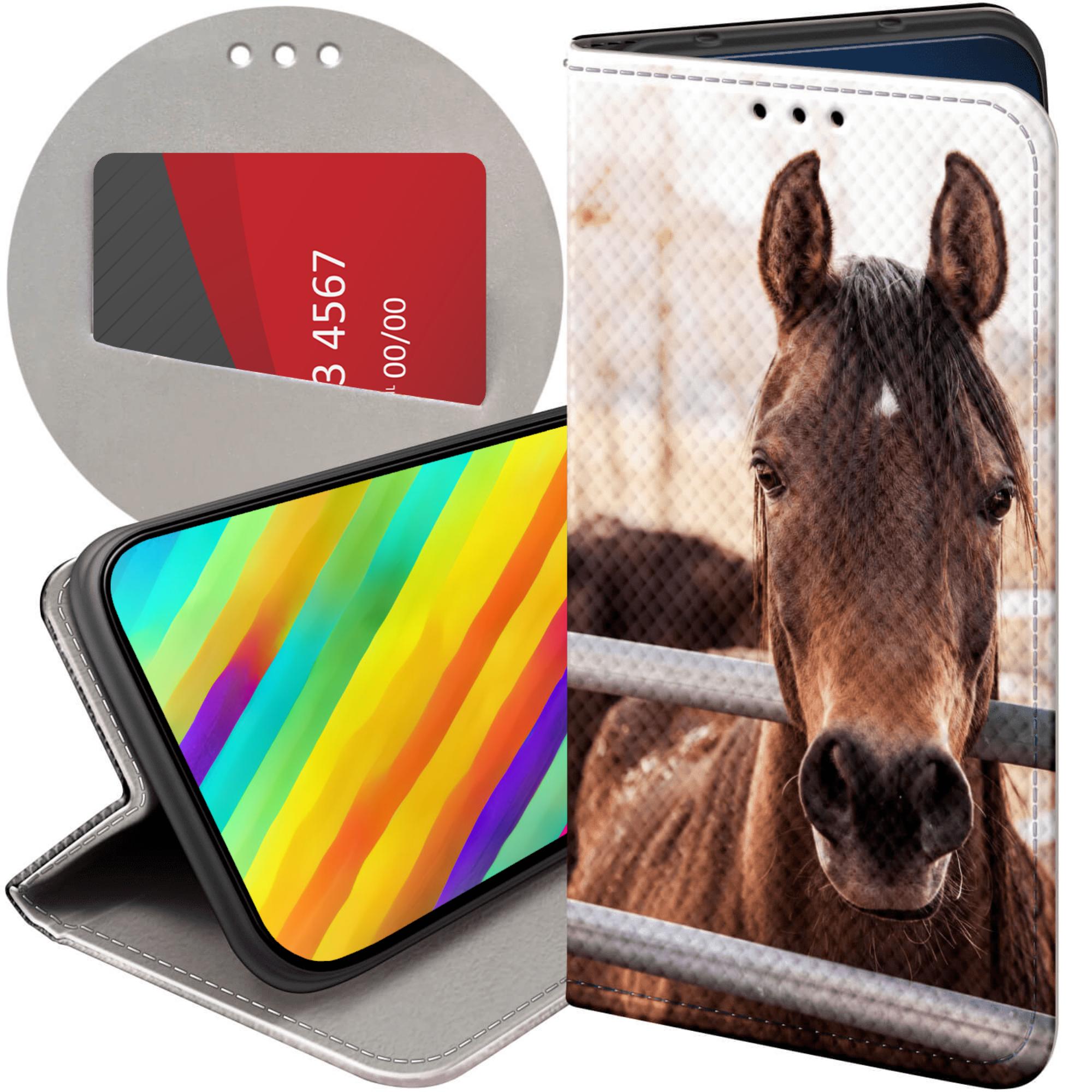 Etui Z Klapką Do Xiaomi Redmi Note 9T Konie Kuce Pegazy Futerał Case