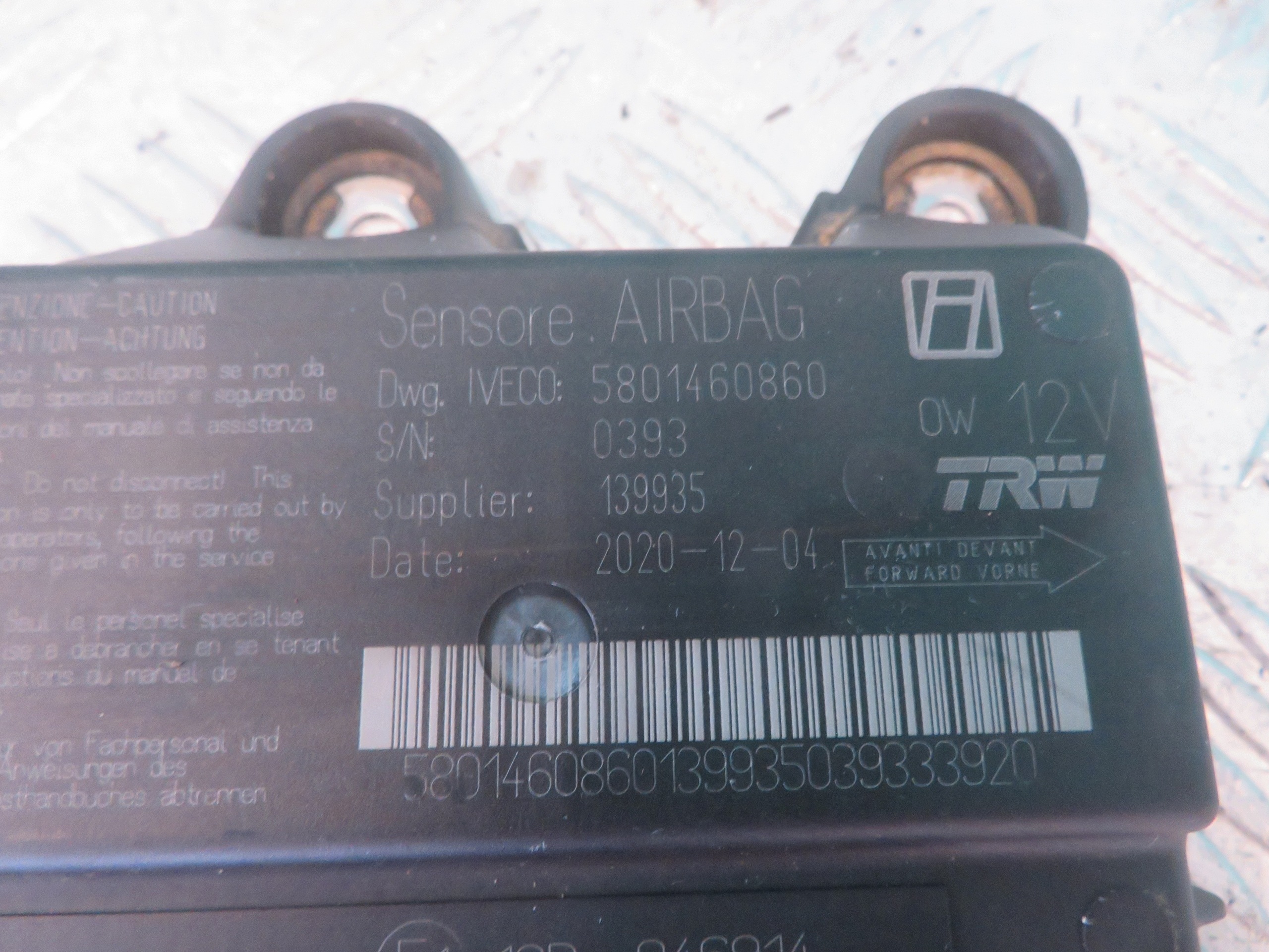modul airbag IVECO DAILY 21R 5801460860