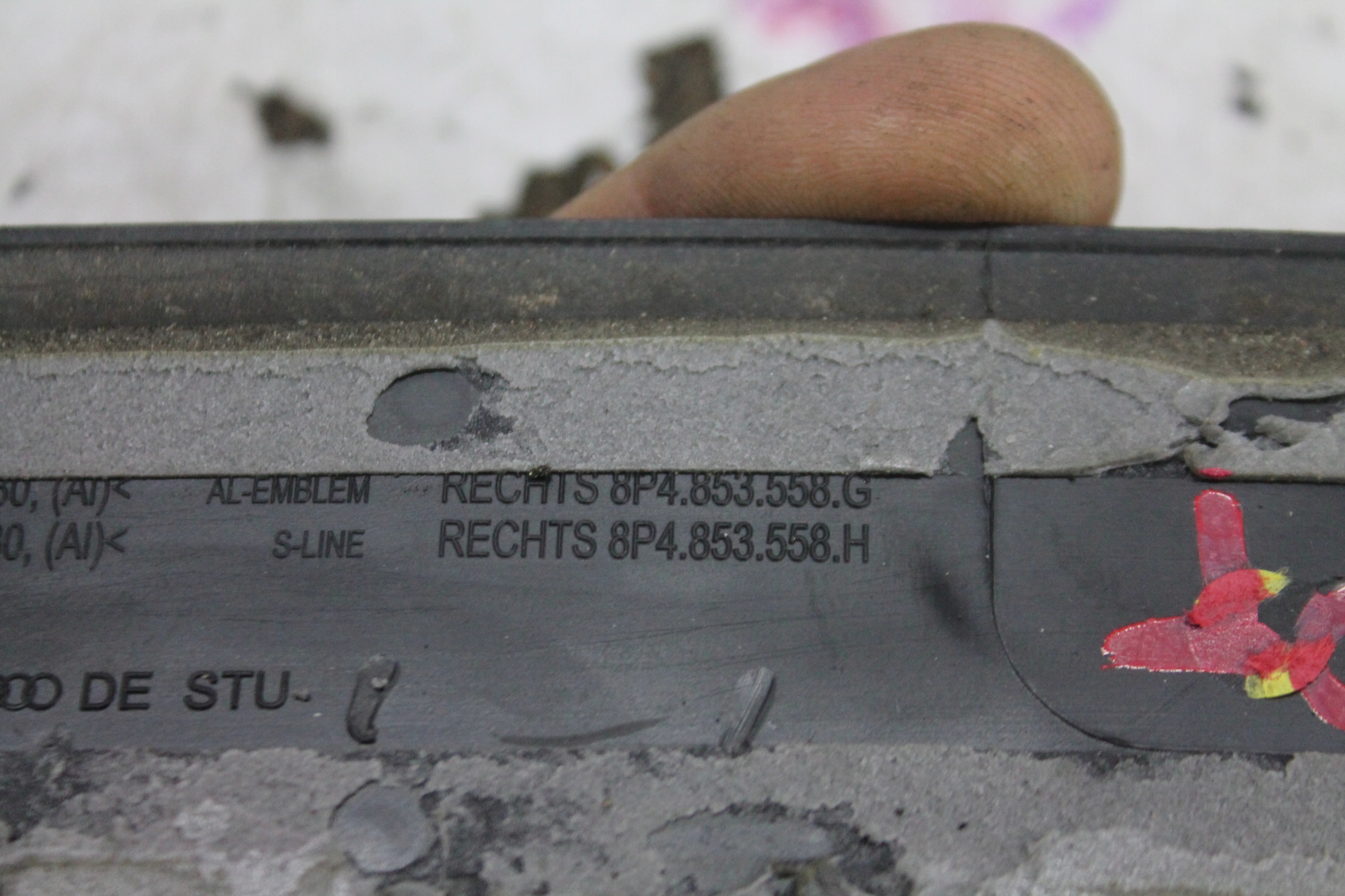 moulding cap threshold S-LINE KOMPLET AUDI A3 8P 5-D LIFT 08-13
