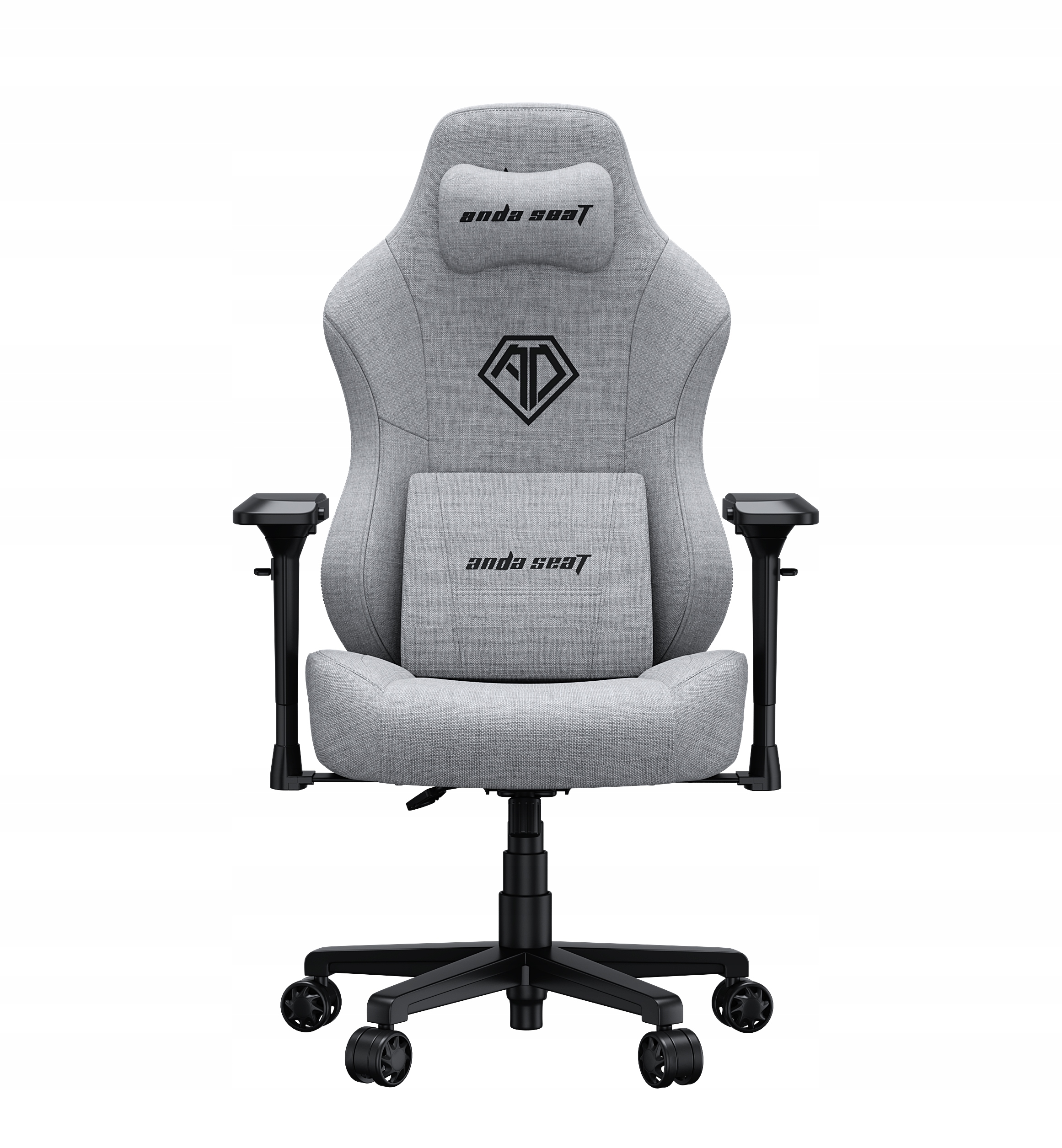 Fotel gamingowy Phantom 3 PRO L Anda Seat materiałowy szary fotel biurowy