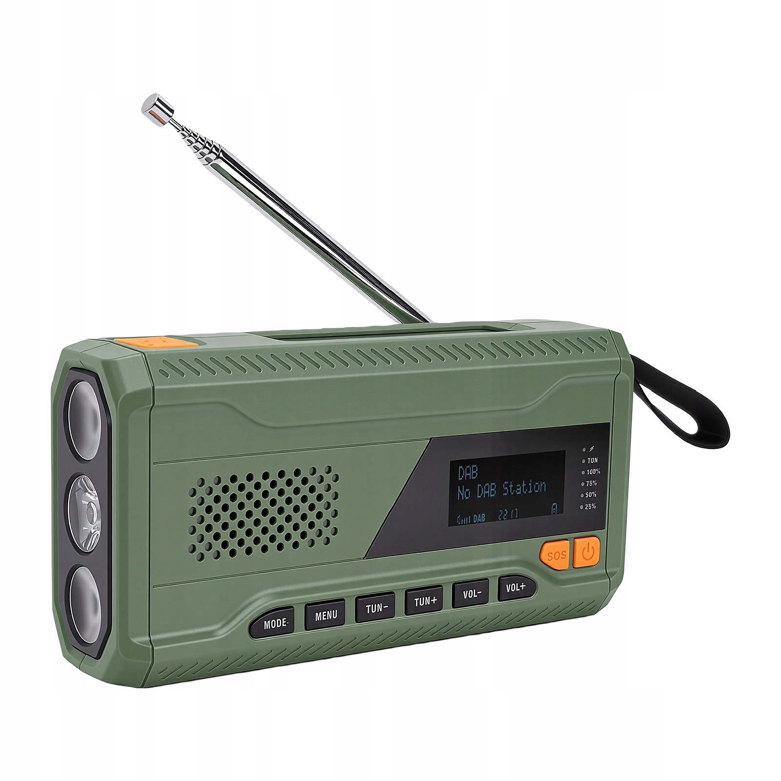 Rádio Na Kľuku Pre Použitie V Prípade Núdze Multifunkčné Dab Fm 2W