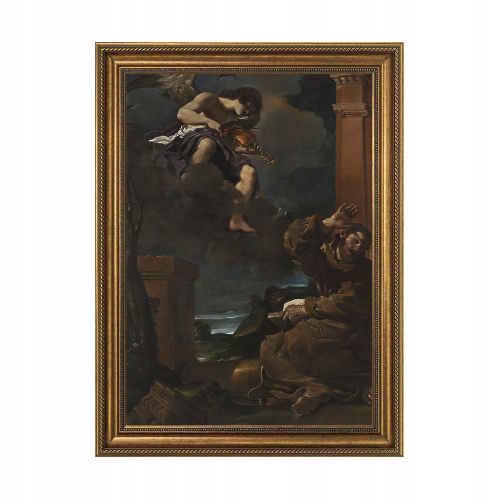 Obraz sv. Františka poslouchající andělskou hudbu