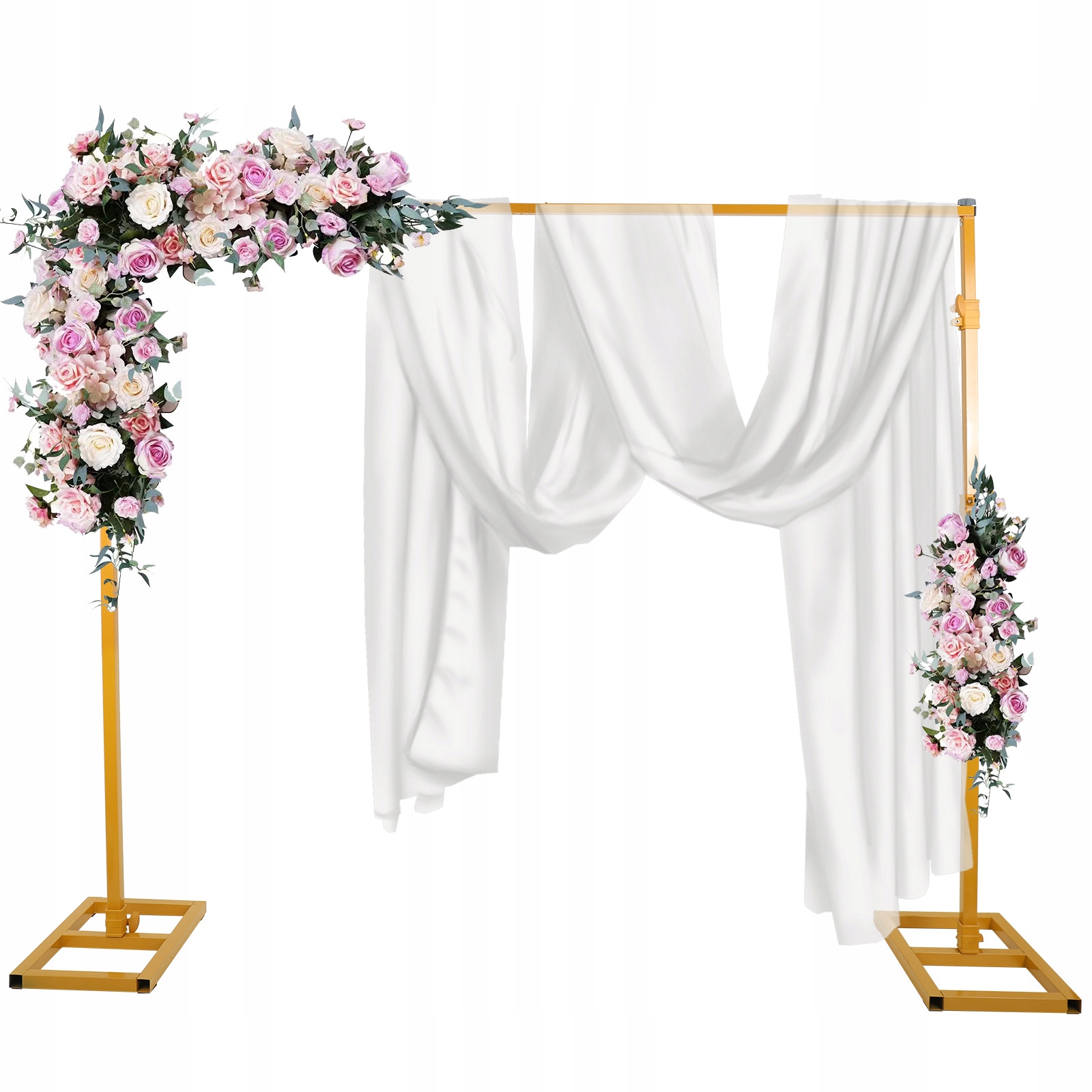 Velký Stojan Zlatý rám Na Balónky Silný event svatba Svatební Hostina Nastavitelný 3x3m