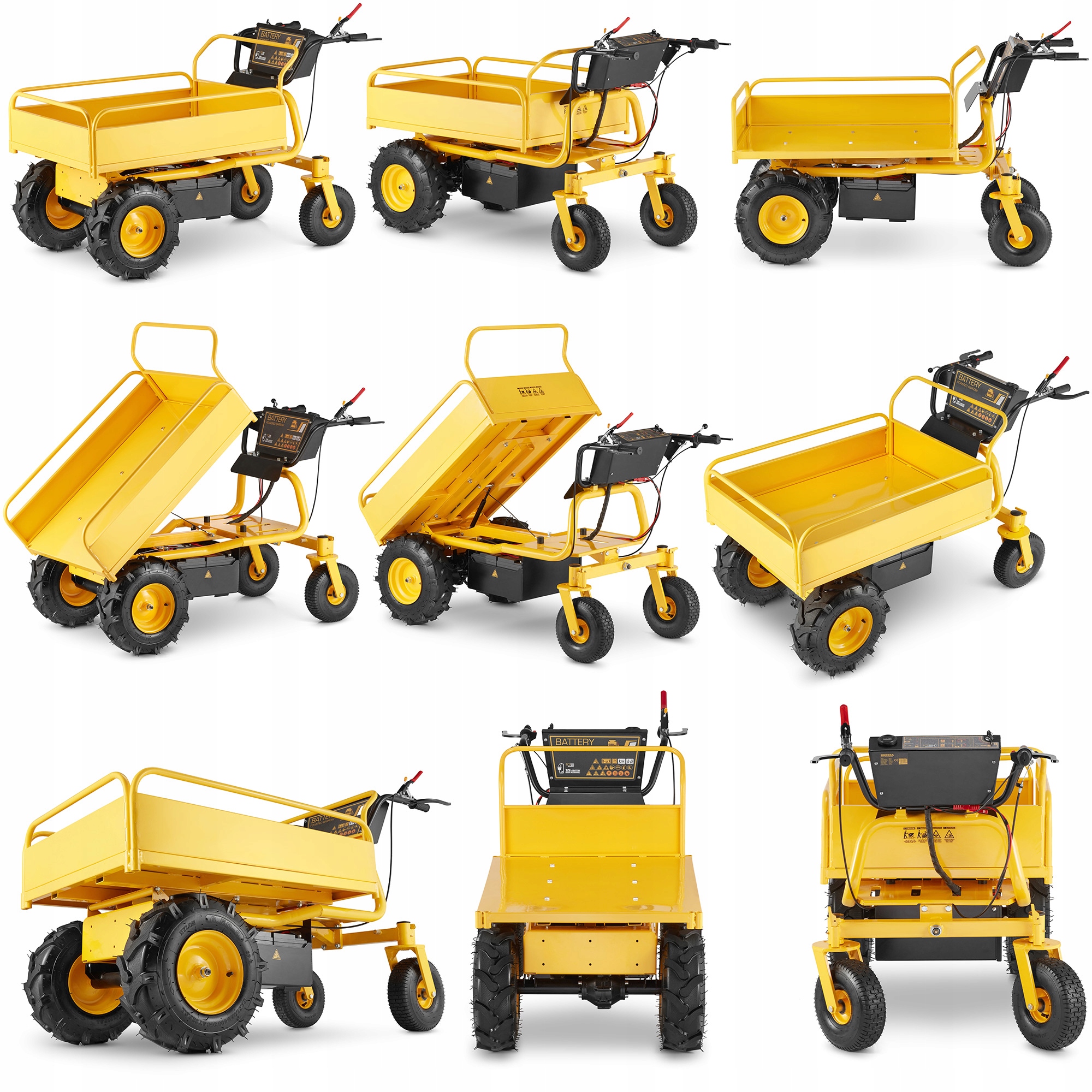 Wozidło elektryczne wózek koleba taczka elektryczna HIGHER 500kg 09550 — 14