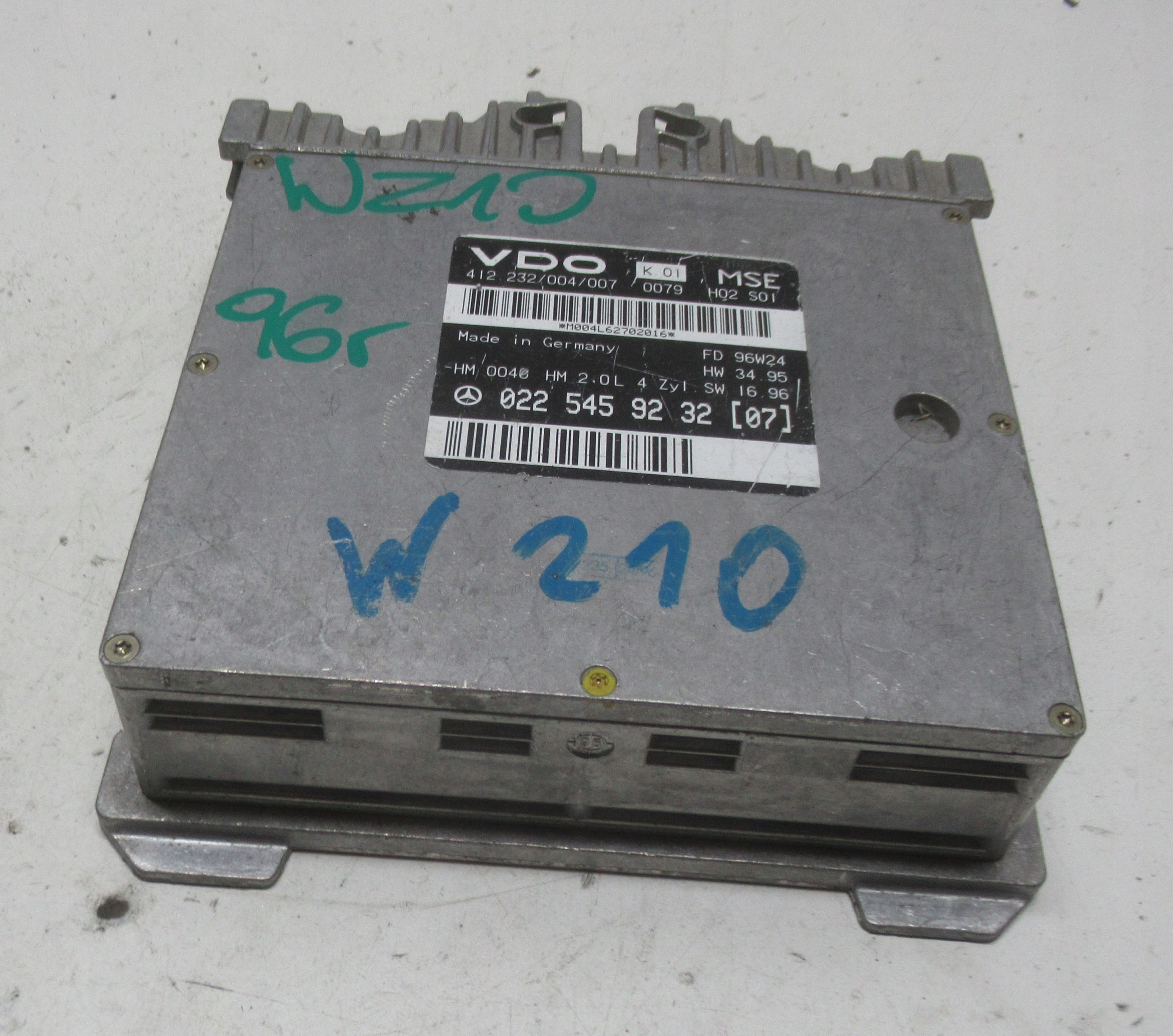 MERCEDES W210 96R computer control unit of the engine 0225459232