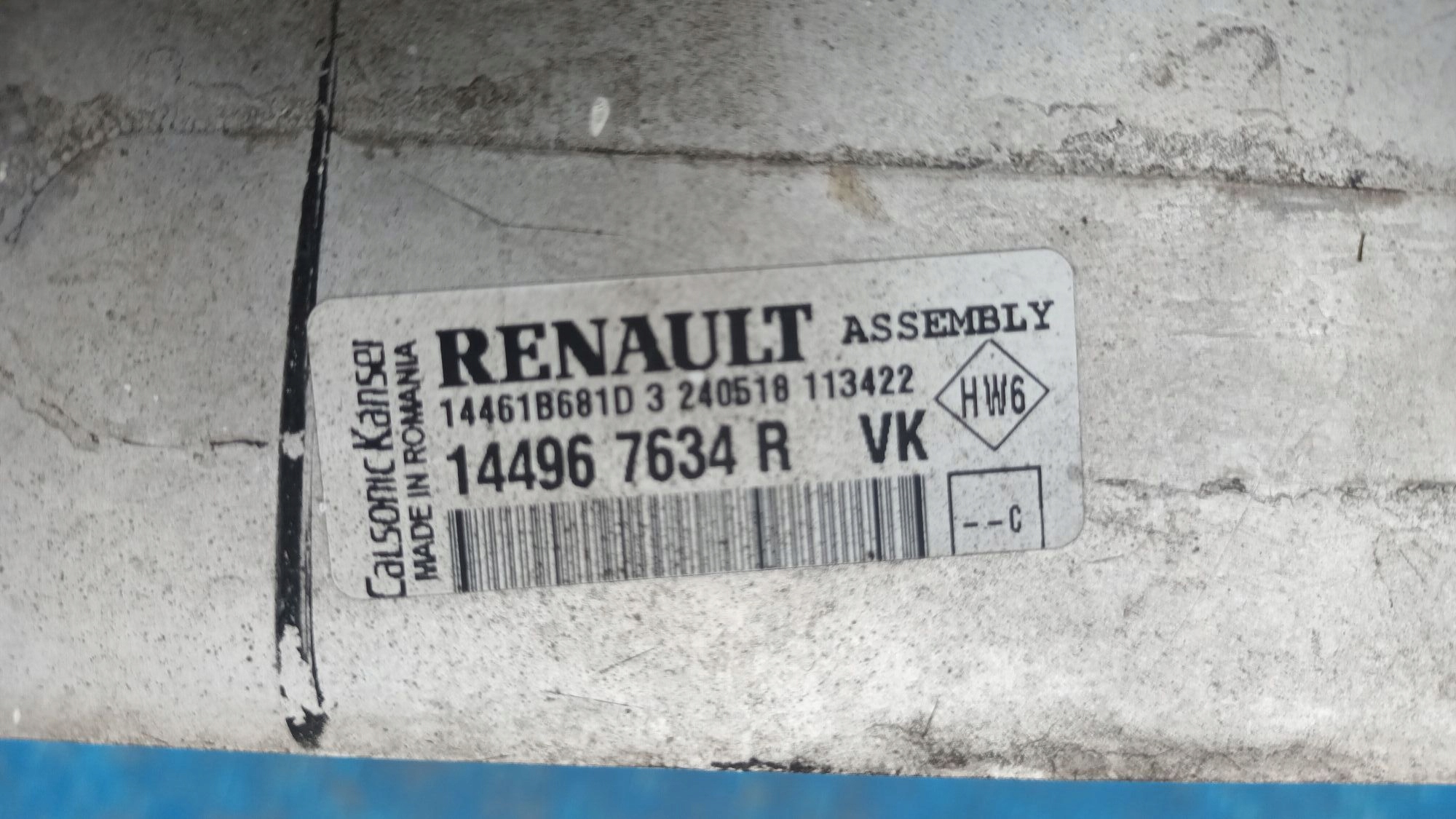 INTERCOOLER Clio IV, Captur, Duster, Lodgy, Logan II 1.2 TCE - 1.5 DCI